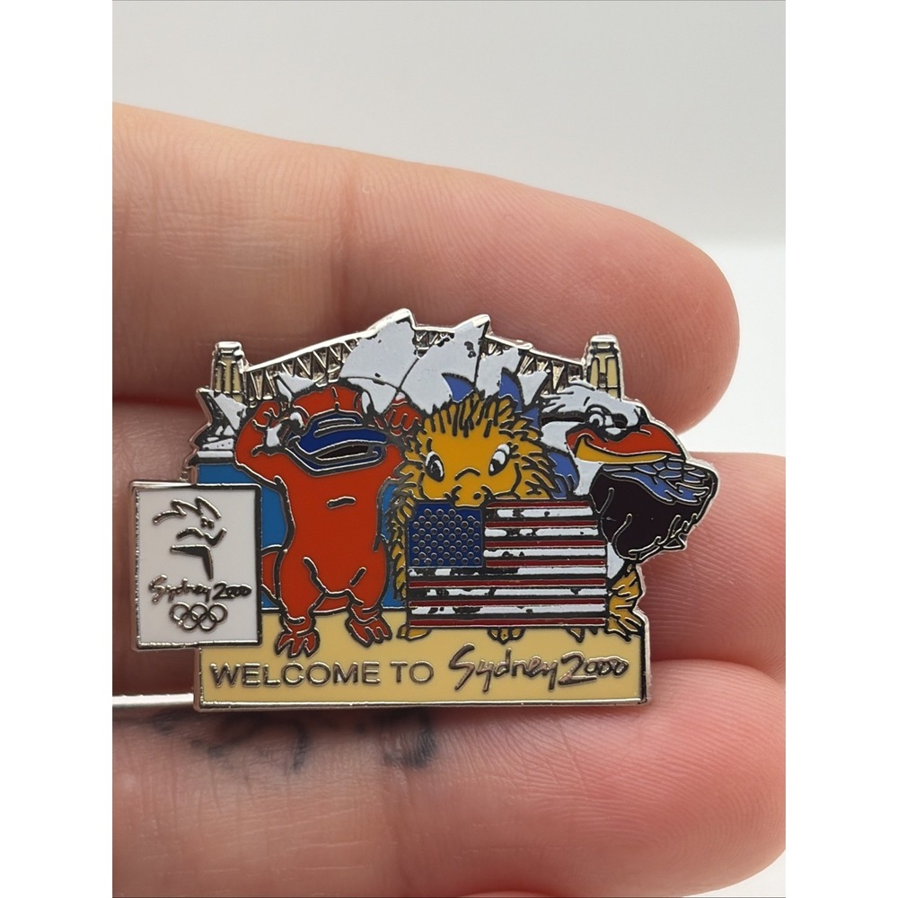 2000 Sydney Summer Olympics Welcome Mascots Syd Olly Millie LE Lapel Hat Pin